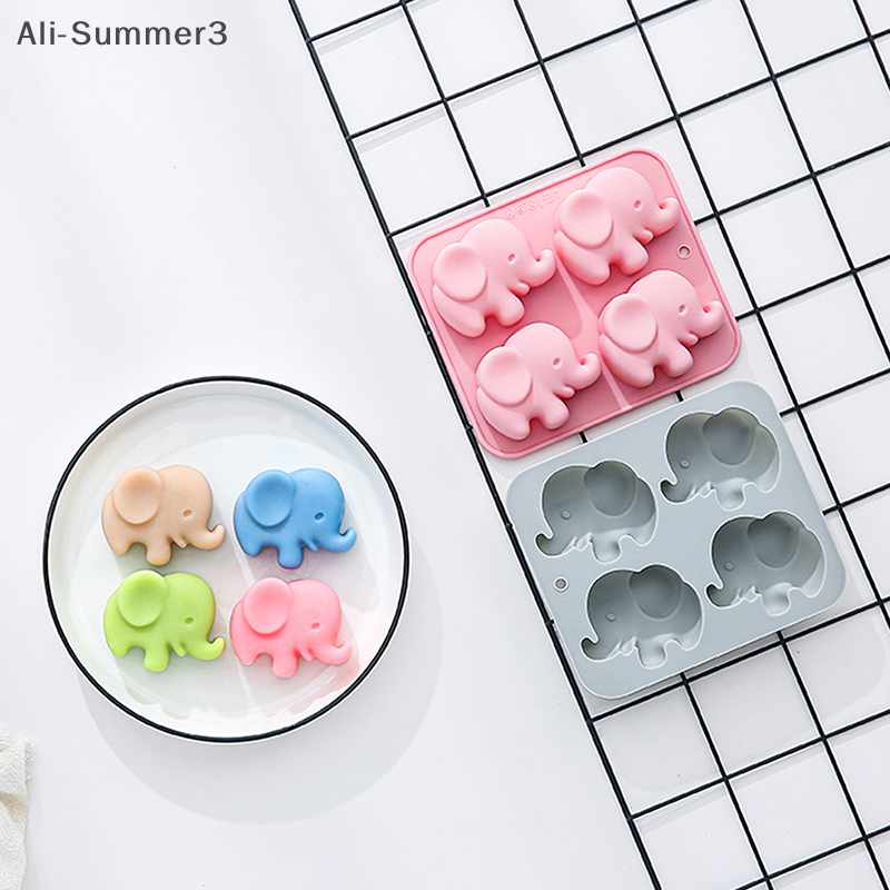 4-hole Baby Elephant Silicone  - Soap Making Silicone Molds บทวิจารณ์และราคา