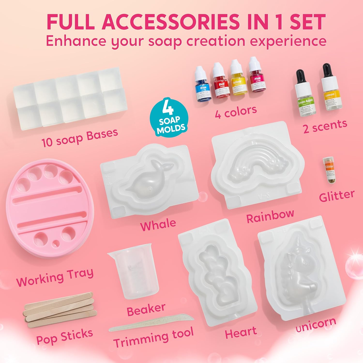 JOYFY Unicorn Soap Making Kit  - Soap Making Book For Beginners บทวิจารณ์และราคา