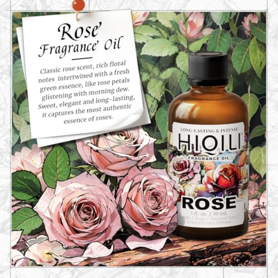 HIQILI Rose Fragrance Oil for  - Soap Making Fragrance Oil บทวิจารณ์และราคา