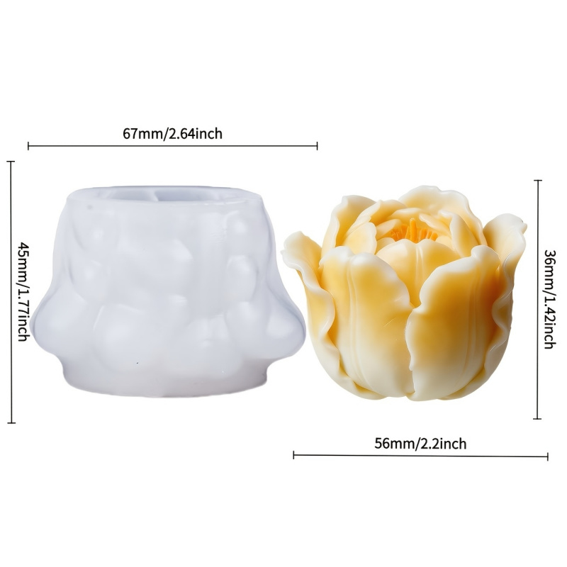 1 Tulip silicone mold，Suitable - Soap Making Gel บทวิจารณ์และราคา