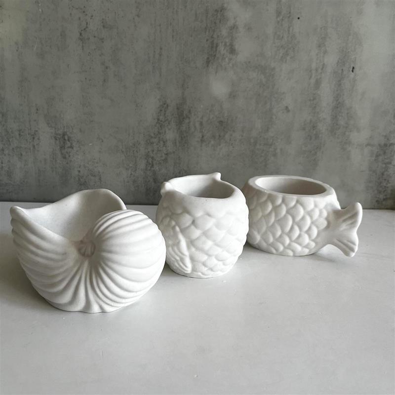 Conch Fish Owl Silicone Candle - Soap Making Jug บทวิจารณ์และราคา