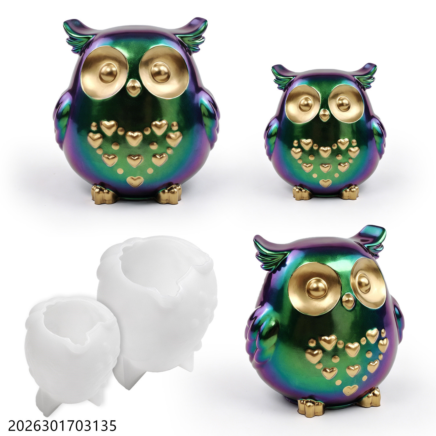 Owl Silicone Mold 3D Bird Shap - Soap Making Name บทวิจารณ์และราคา