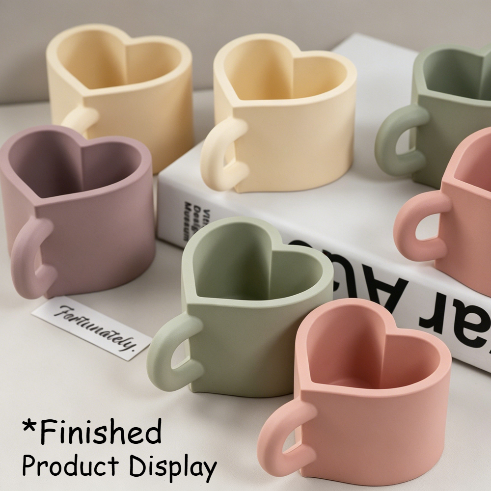 Heart Shaped Teacup Silicone M - Soap Making Jug บทวิจารณ์และราคา