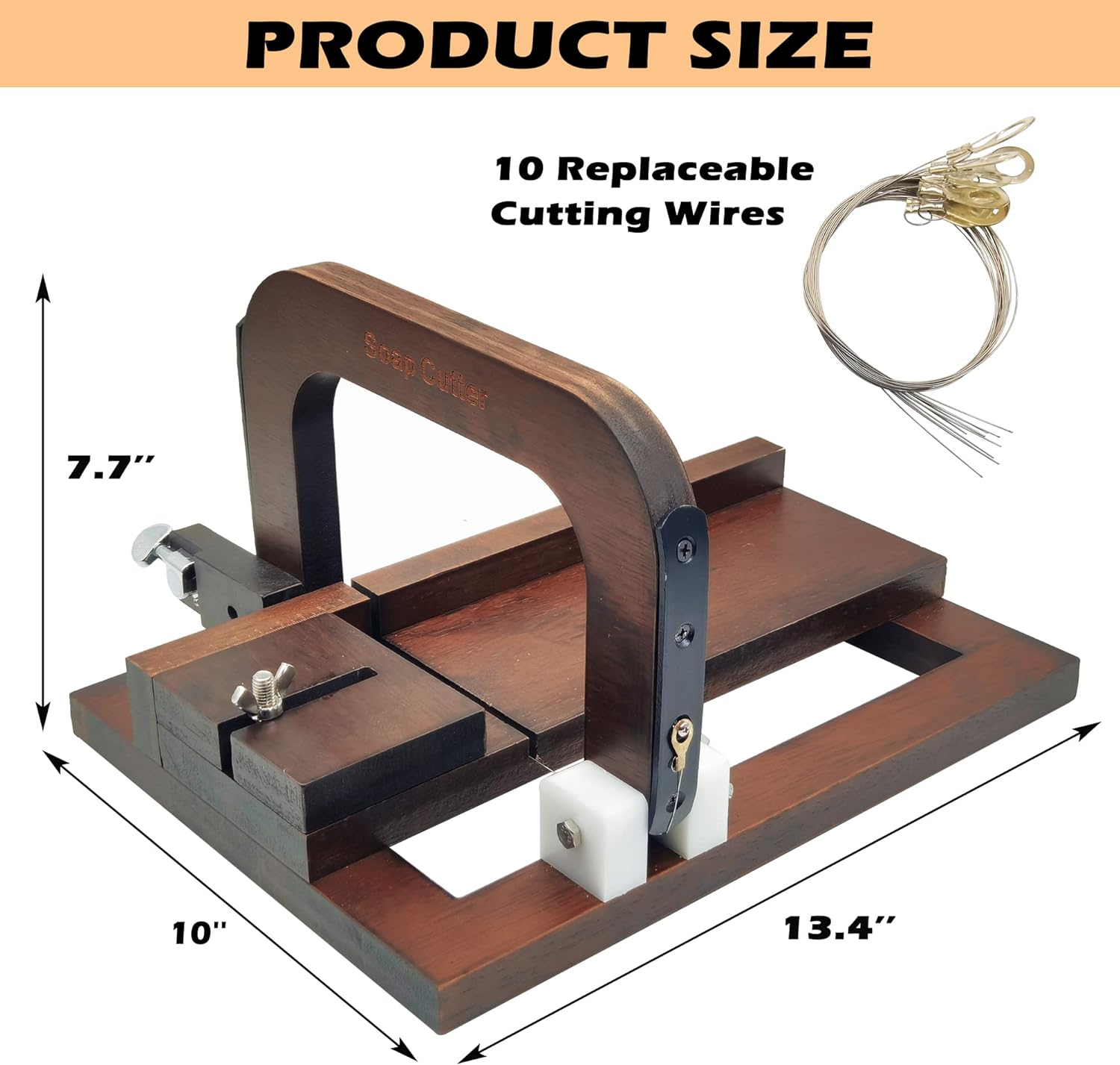 Black Walnut Wooden Soap Cutte - Soap Cutter Wire บทวิจารณ์และราคา