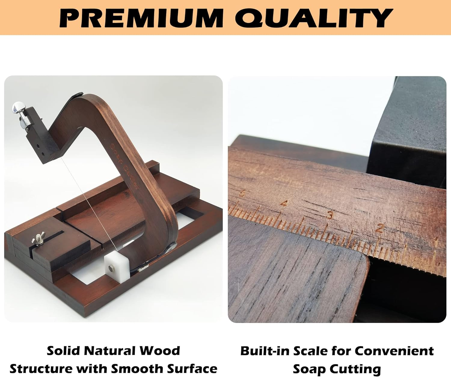 Black Walnut Wooden Soap Cutte - Soap Cutter Wire บทวิจารณ์และราคา