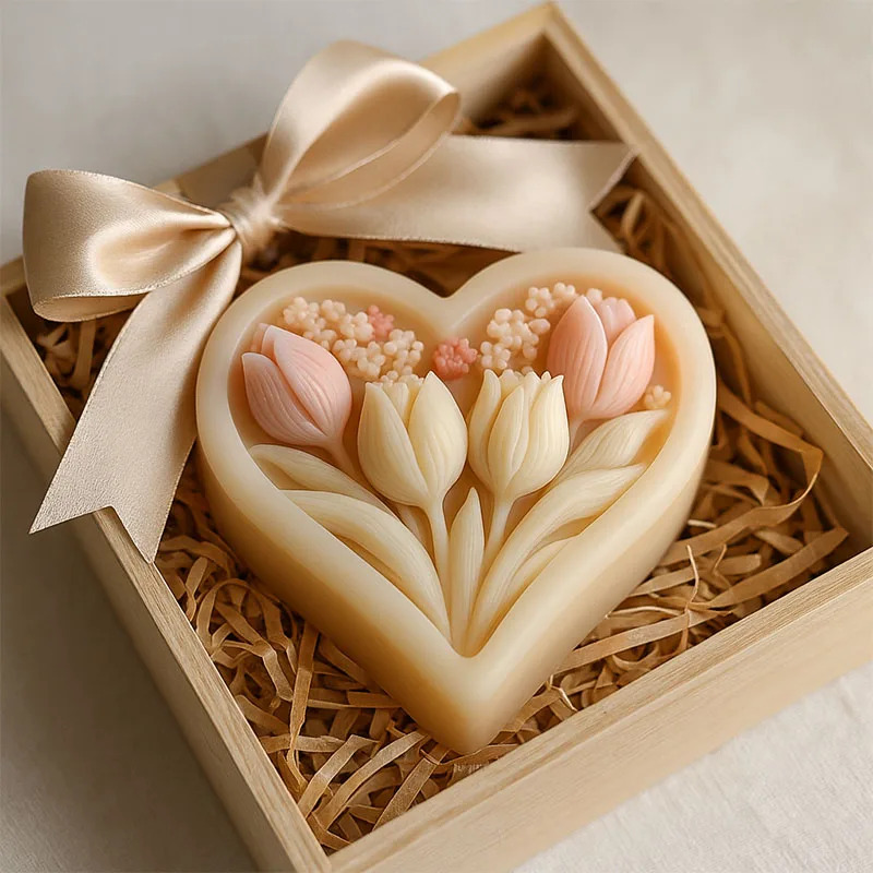 Silicone Mold for Heart-shaped - Soap Making Book For Beginners บทวิจารณ์และราคา