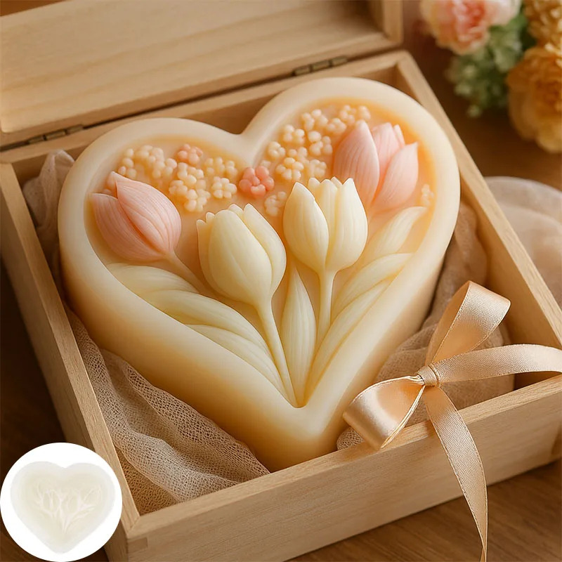 Silicone Mold for Heart-shaped - Soap Making Book For Beginners บทวิจารณ์และราคา