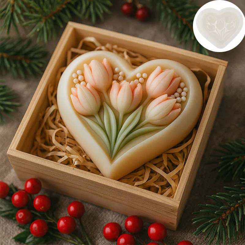 Silicone Mold for Heart-shaped - Soap Making Book For Beginners บทวิจารณ์และราคา
